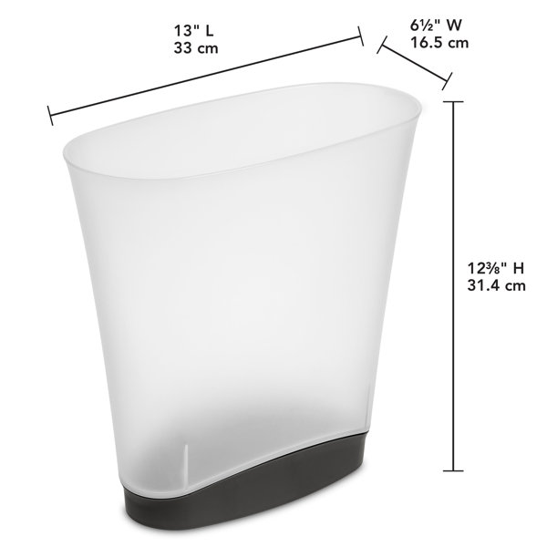 Sterilite Slim 2.4 Gallon Waste Basket & Reviews Wayfair
